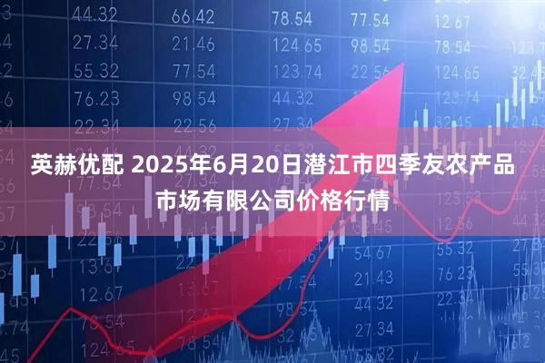 英赫优配 2025年6月20日潜江市四季友农产品市场有限公司价格行情