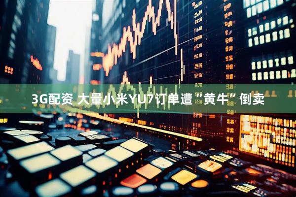 3G配资 大量小米YU7订单遭“黄牛”倒卖